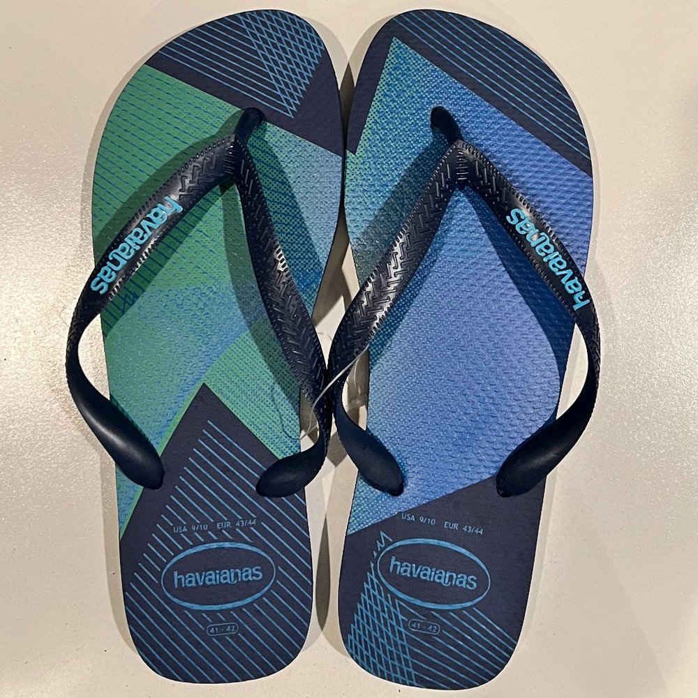 Havaianas Men's Top Trend Navy Flip Flop Sandal Size 9/10
